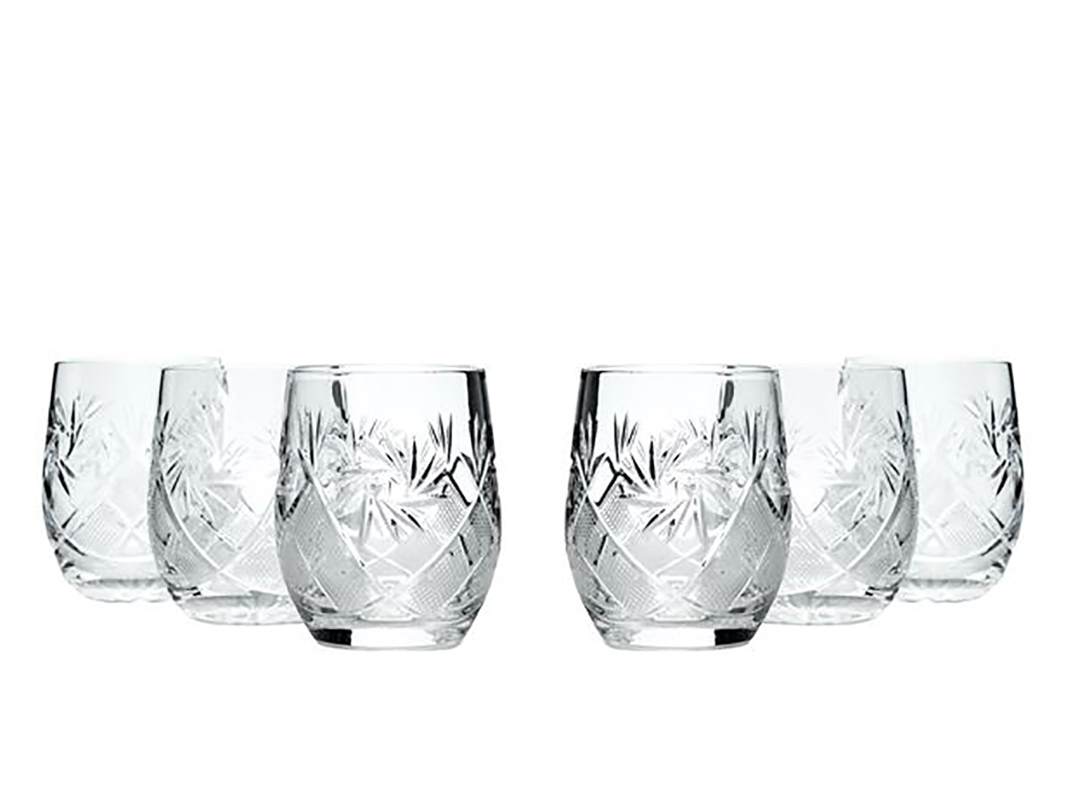 Crystal Neman Beverage Glasses 6.5 Oz Set of 6