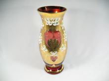 Bohemian Enameled Vases