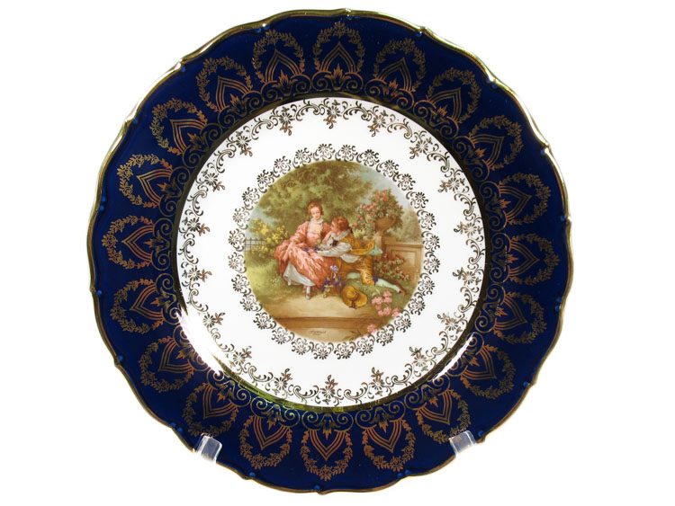 Madonna Cobalt Romeo & Juliet Dinner Plate 26 cm